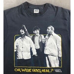Vtg The Three Stooges "Oh Wise Guys, Huh?" Graphic Shirt Large Single Stitch 90s